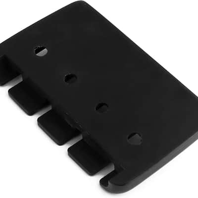 4 String Bass Bridge Top Load Tailpiece with Zinc Saddles for Electric Bass P Bass Black High Mass. image 3