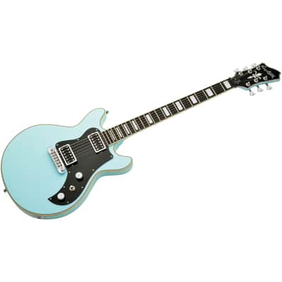Hagstrom Megin - Aged Sky Blue image 3