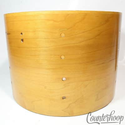 *Camco 9x13" Tom Drum Shell 5-Ply Keller Natural Maple+Re-Rings Vintage 70s USA* image 4