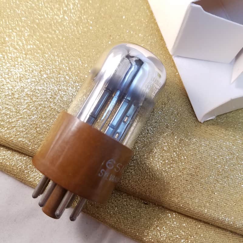 Sylvania Perfect 0% Matched Pair (2) JAN-CHS-6SN7WGT WGTA tNOS AT1000 TESTED Balanced! PI Vacuum Tubes 3-hole Bad Boy rugged military dual triode 1951-1957 image 1
