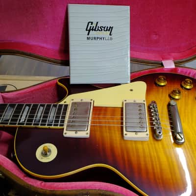 Gibson Custom Shop 1959 Les Paul Standard Reissue Brazilian Rosewood Murphy Lab Ultra Light Aged - Aged Dark Cherry Burst image 13