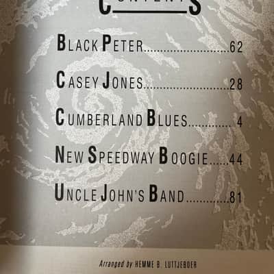Grateful Dead - Selections From Workingman's Dead - Guitar tab / tablature Book image 3