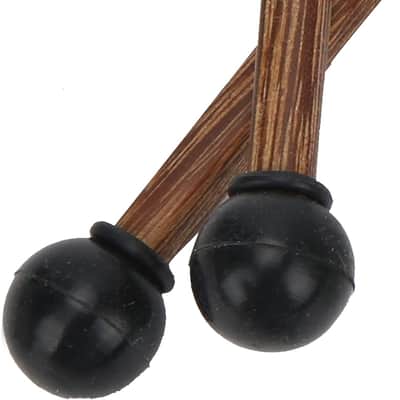 Drum Stick Steel Drum Mallet, 4Pcs Steel Tongue Drum Mallet Children's Rubber Drumstick, Percussion Rubber Drum Stick with Wood Handle 6.5 Inches for Kids image 3