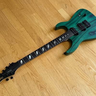Caparison Dellinger II FX-AM Dark Green Matt With Case - Railhammer Pickups image 2