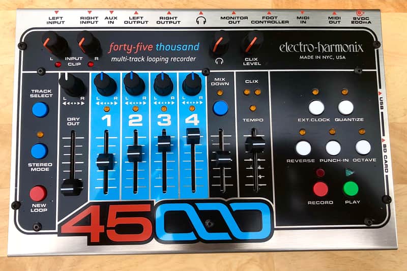 Electro-Harmonix 45000 Stereo Multi-Track Looper with Foot Controller 2013 - Present - Silver / Black image 1