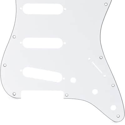 Fender 11-hole Modern-style Stratocaster S/S/S Pickguard - White image 1