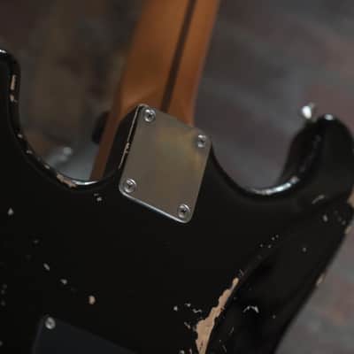Del-Tone 50s S-Style - Black - Heavy Aging image 17