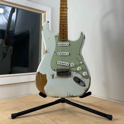 Immagine 2022 Fender Custom Shop 50's Relic Stratocaster ~ Olympic White - 11