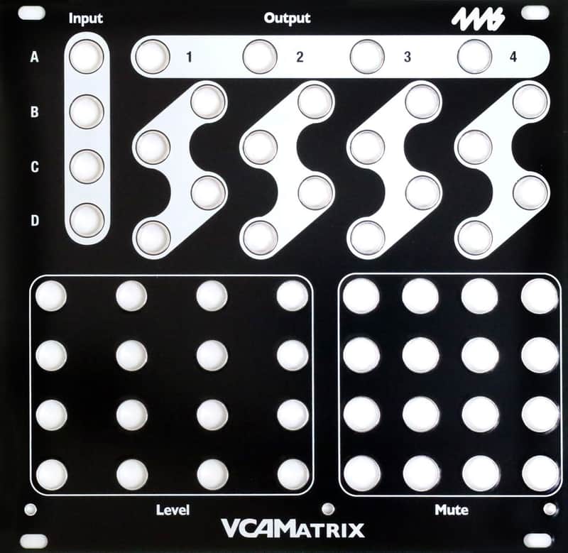 4MS BLACK FACEPLATES-VCAM : BRAND NEW :  [DETROIT MODULAR] image 1