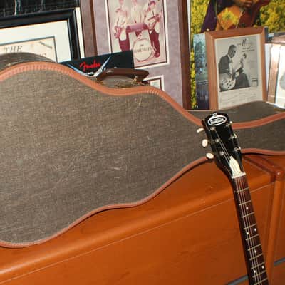 1962 Truetone by Kay N1 Archtop Electric Pancake Case Pickup Neck Reset Pro Setup Original Case image 13