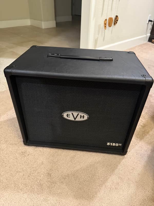 EVH 5150 III 30-Watt 1x12" Guitar Speaker Cabinet 2012 Black with EVH Cover image 1