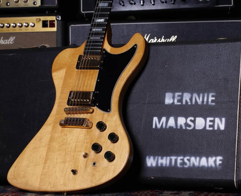 1977 Gibson RD Artist Owned by WHITESNAKE guitarist Bernie Marsden - Tour Stage Played American Vintage 70s 1970's Electric Guitar Moog Electronics Custom Case