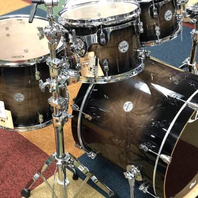 Pacific by DW 5-Piece Concept Maple Exotic Shell Pack (Charcoal Burst over Walnut) (PDCMX2215WC) image 5