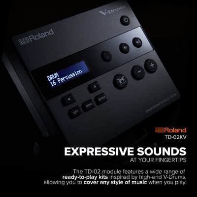 Roland #TD-02KV - 5-Piece Electronic Drum Kit with Stand- TD02KV image 6