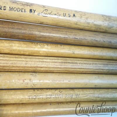 Ludwig 6x Drum Sticks - Roy Haynes, Barrett Deems, Pencil Model 2S Script USA60s image 2