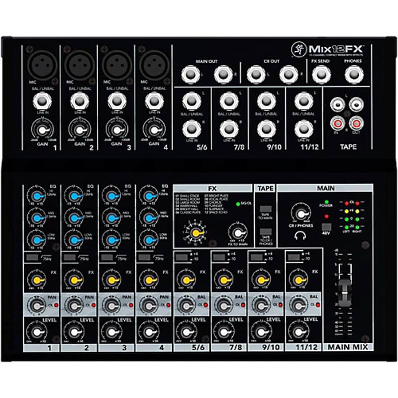 Mackie MIX12FX 12-Channel Compact Mixer with FX image 1