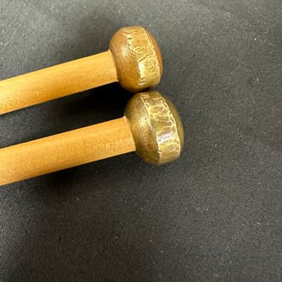 Mike Balter 9B, 5/8-Inch Brass Bell Mallets, 13-1/8" Birch Handle - EXCELLENT #2 image 3