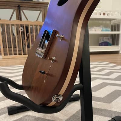 Custom Telecaster Body – Figured Mahogany & Maple Center – Fender/Warmoth Compatible image 6