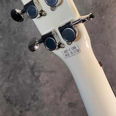 Eleuke RHT-C Solid Body/Electric Concert Size Ukulele - Gloss White image 5