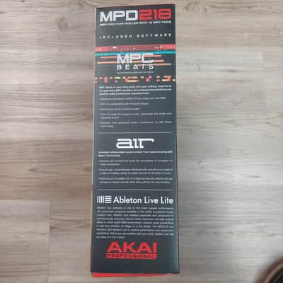 AKAI MPD218 Midi Pad Controller - Black & Red w/ original box, Manual & USB Cable SN# 694318016930 (USED) image 3