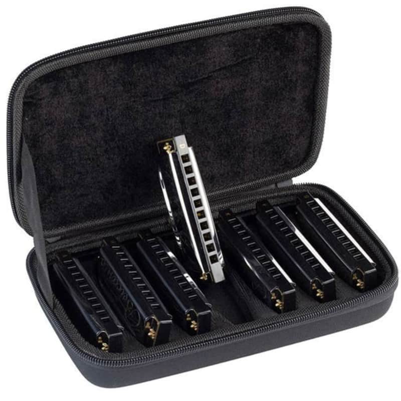 Belcanto 7 Harmonica Set & Case Blues Harps Mouth Organs  HRM-20-7 image 1