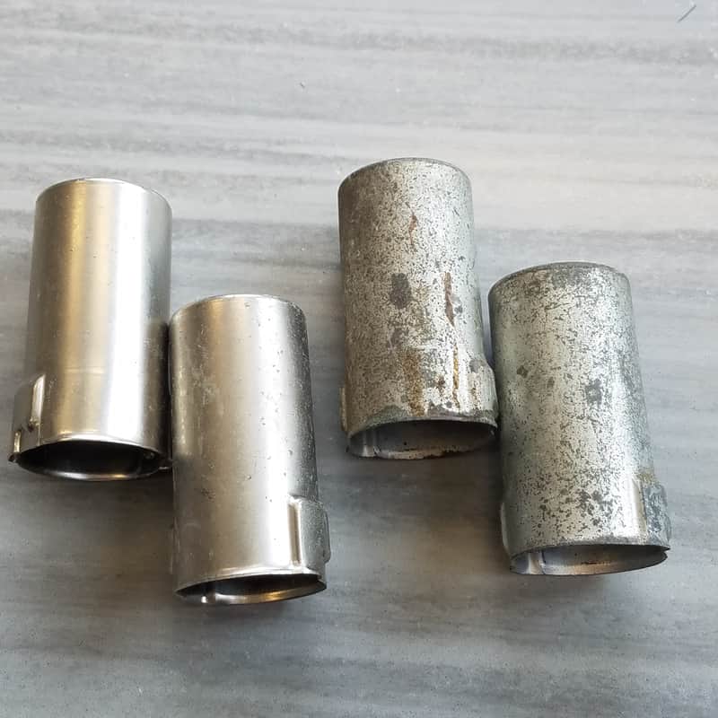 Elco Pair (2) Tube Shields 12AX7 9-pin J-Slot TS103U02 mil spec J50-01 Vintage Vacuum 1950s-1960s image 1