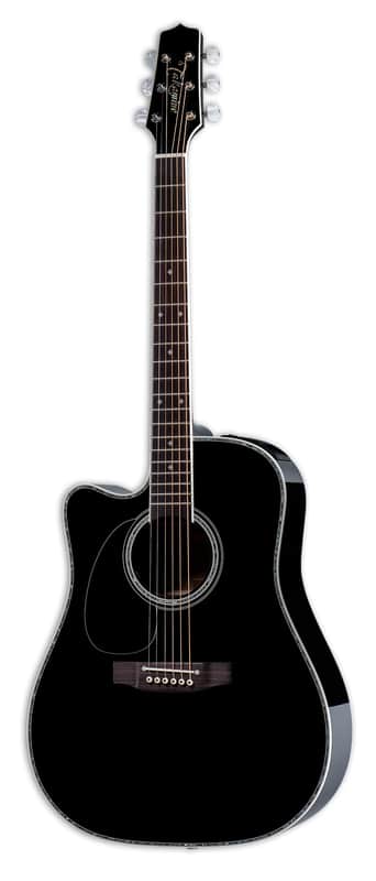 Takamine TAKEF341DXLH Gloss Black w/Case image 1