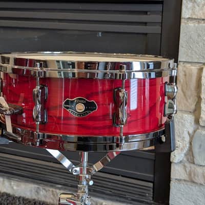 Tama Superstar Hyperdrive 40th Anniversary Limited Oak Edition - Red lacquer image 6