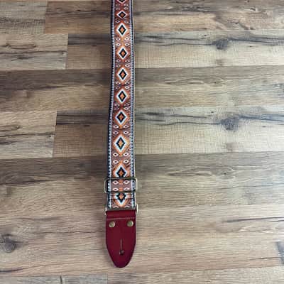 Tetherax RTF Fancy Rag Top Series - Classic Jacque Vintage Weave Leather End Strap - Orange/Brown image 5