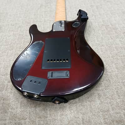 2005 Ernie Ball Music Man JP7 Piezo - Pearl Red Burst Color - w/ Original Hard Shell Case image 15