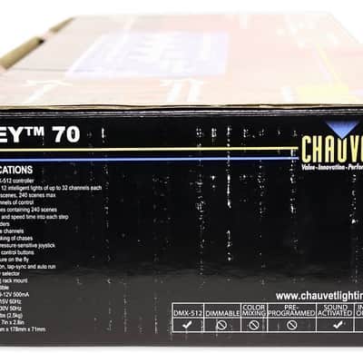 Chauvet DJ OBEY70 Light/Fog DMX Lighting Controller+Pressure Sensitive Joystick image 5