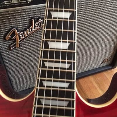 Samick Artist Series Double Cutaway  Cherry Flame image 6