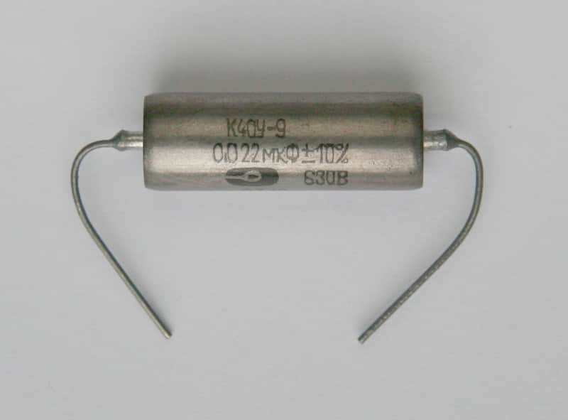 .022uf 0.022 630v NOS Russian Military K40Y-9 Paper in Oil Capacitor Cap PIO Guitar Tone Amp image 1