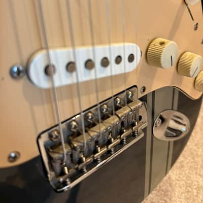Fender Limited Edition John Mayer Stratocaster - Charcoal Frost Metallic with Racing Stripe 1/100 image 14