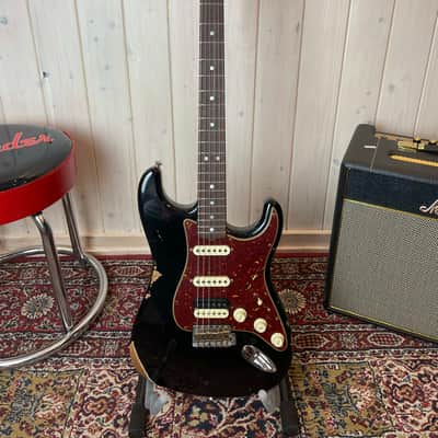 Fender Limited Edition Custom Shop 1967 HSS Strat Relic 2024 - Aged Black image 1
