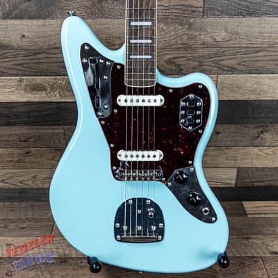 USED-Squier Classic Vibe '70s Jaguar Electric Guitar - Daphne Blue Finish image 2