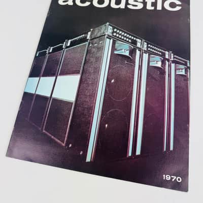 Acoustic Amplifiers Catalog with Reply Card 1970 image 2