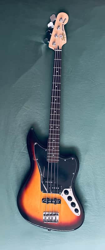 Squier Vintage Modified Jaguar Bass Special – 3-Tone Sunburst – 2013 – w/ Gig Bag & Strap image 1
