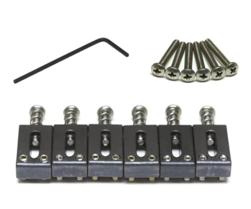 Graphtech String Saver Saddle Strat & Tele Style 2 1/16" Spaced (6 Pcs) image 1