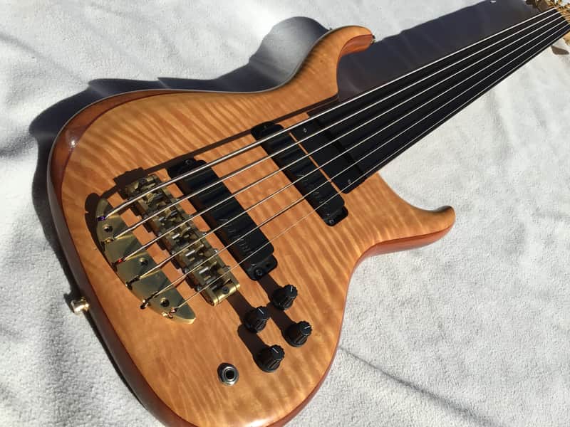 Alembic Orion  6 - String Fretless Bass Natural w/ OHSC FINAL PRICE DROP. image 1