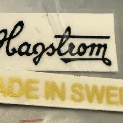 Hagstrom “Made in Sweden” 3cm logo sticker - Gold image 2