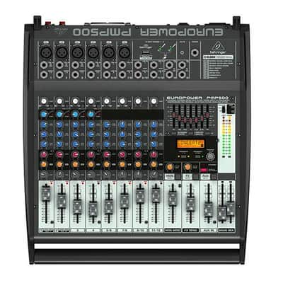 Behringer Europower PMP500 500W 12-Channel Powered Mixer with KLARK TEKNIK Multi-FX Processor, Compressors, FBQ Feedback Detection System and Wireless image 3