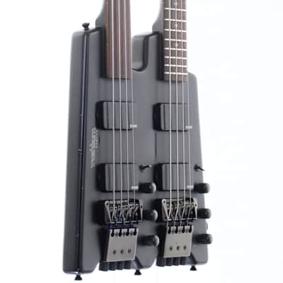 Washburn B62 Bantam Double Neck Bass Matte Black | Reverb Sweden