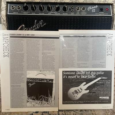 UPGRADED Fender USA Champ 12 Class-A Tube Guitar Amplifier 1987 Collector’s Special image 3
