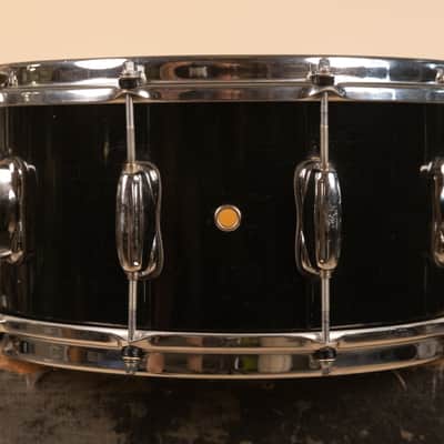 1990s Slingerland 7x14 Ridgeland Black Lacquer Snare Drum image 6