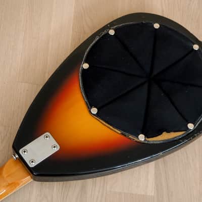 1960s Vox Mark VI Teardrop Vintage Electric Guitar Sunburst w/ Case, Eko image 17