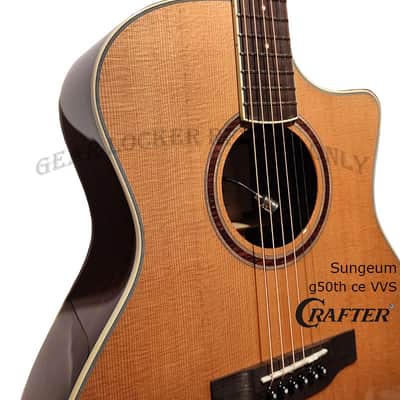 50th Anniversary Crafter SungEum G-50th ce VVS vintage voicing torrefied spruce & rosewood guitar image 7