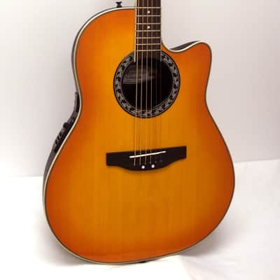 Applause by Ovation AE128 Super Shallow Acoustic-Electric Guitar - Honey Burst image 2