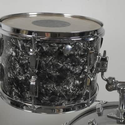 1971 Ludwig "Super Classic" Black Diamond Pearl Drum Set image 11
