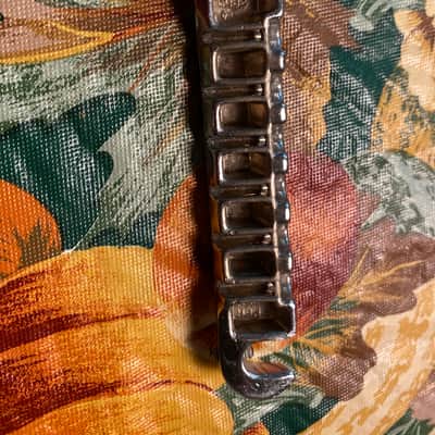 Gibson Compensated ‘Lightning Bolt’ Bridge/Tailpiece 1965-1969 Chrome image 2
